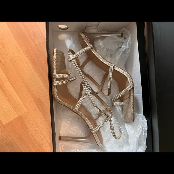 FREE SHIPPING ‼️BRAND NEW IN BOX- NEVER WORN EVENING HEELS FOR WOMEN 👠 SIZE 8 - Picture 15 of 16